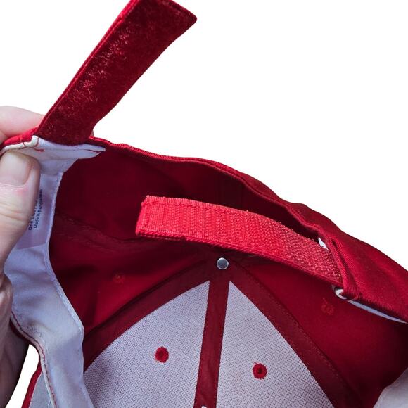 Angels Cap One Size Fits All Hook and Loop Closure Red Blue - Picture 9 of 11